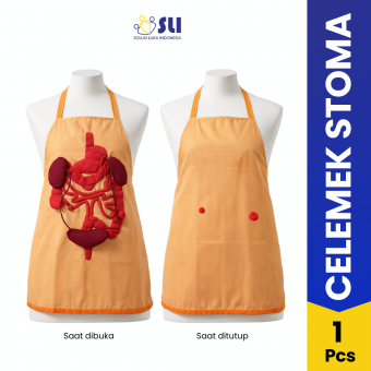 Anatomy Apron - Celemek Stoma Model Tutup | Alat Edukasi Perawatan Stoma
